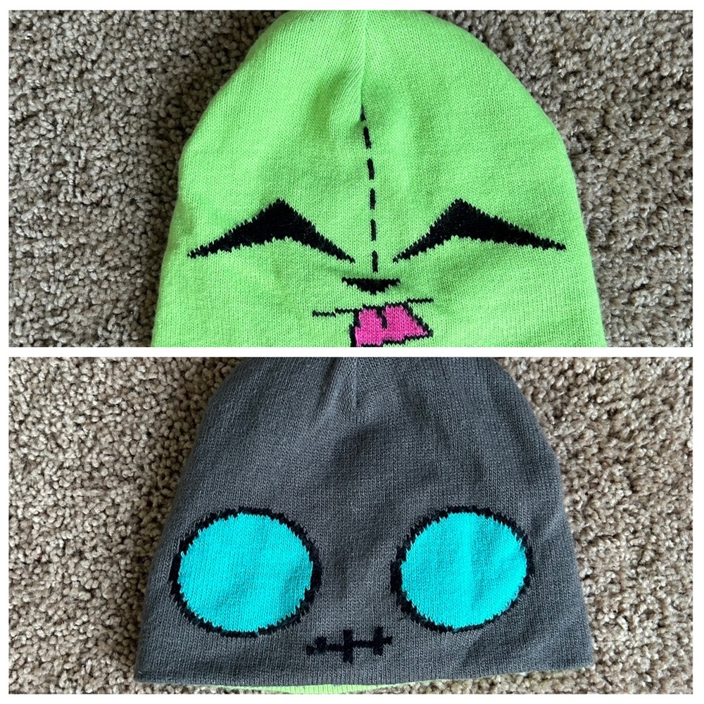 Reversible Invader Zim Gir Beanie Hat